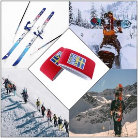 Skistropper med Logo | Tilpassede Borrelåsbånd for Ski